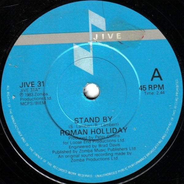 Roman Holliday : Stand By (7")