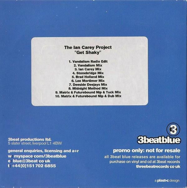 The Ian Carey Project : Get Shaky (CDr, Single, Promo, Car)