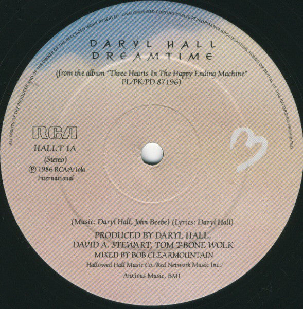 Daryl Hall : Dreamtime (12", Single)