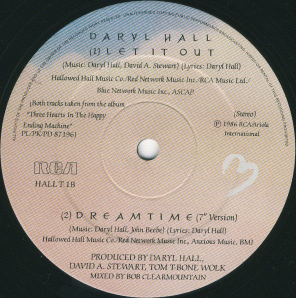 Daryl Hall : Dreamtime (12", Single)