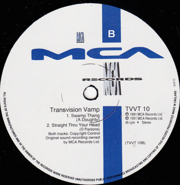 Transvision Vamp : (I Just Wanna) B With U (12")