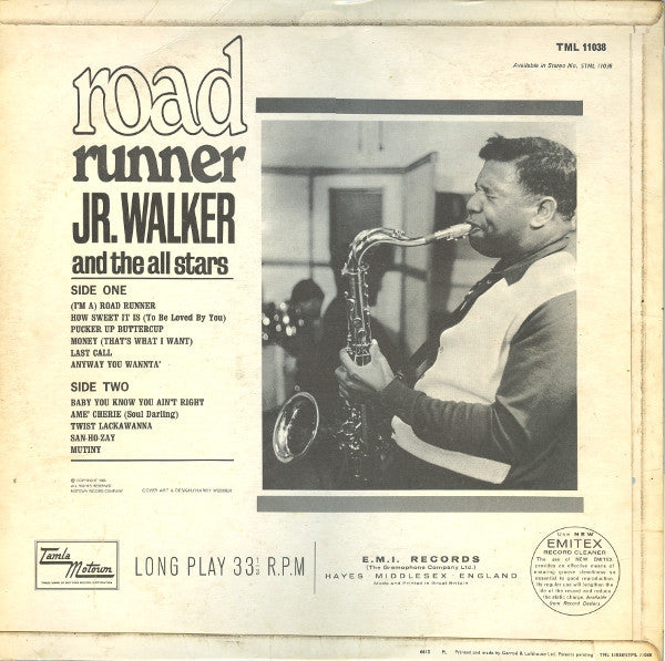 Jr. Walker & The All Stars* : Road Runner (LP, Mono)