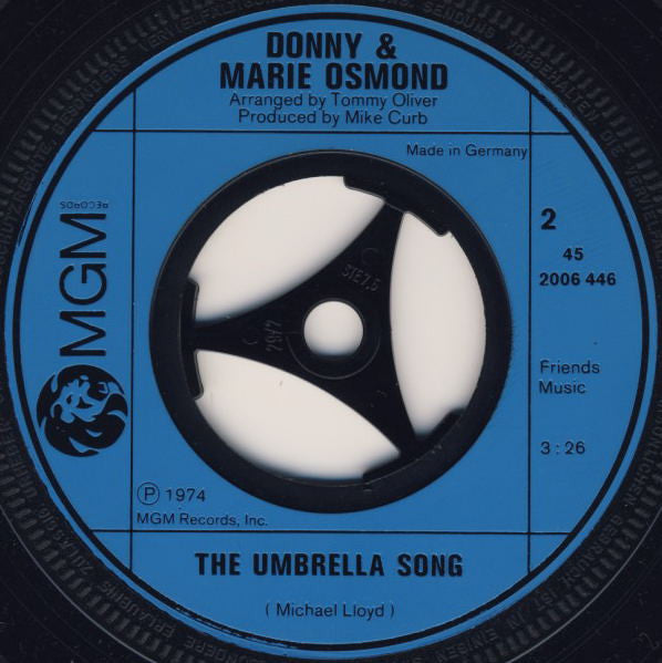 Donny & Marie Osmond : I'm Leaving It (All) Up To You (7", Single)