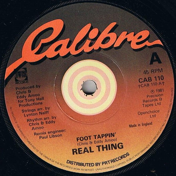 The Real Thing : Foot Tappin' (7", Single, Sol)