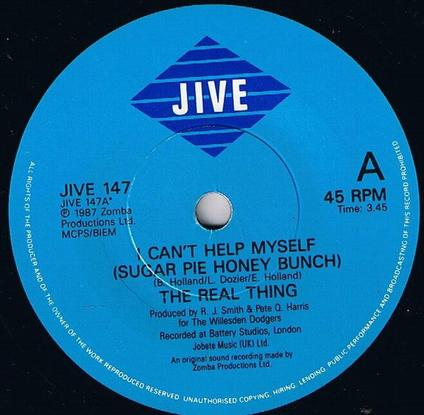 The Real Thing : I Can't Help Myself (7", Single)