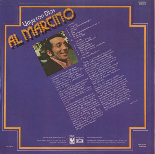 Al Martino : Vaya Con Dios (LP, RE)