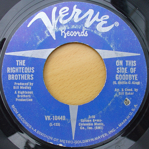 The Righteous Brothers : On This Side Of Goodbye (7", Single)