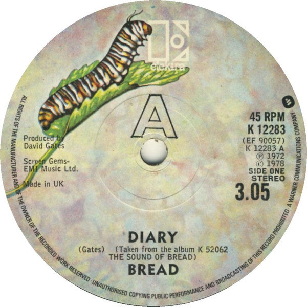 Bread : Diary (7", Single)