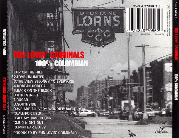 Fun Lovin' Criminals : 100% Colombian (CD, Album)