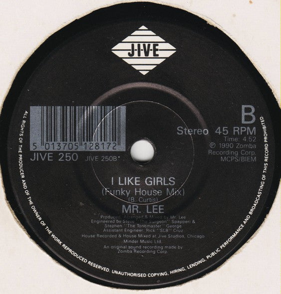 Mr. Lee : I Like Girls (7", Single)