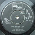 The Temptations : Law Of The Land  (7", Single)