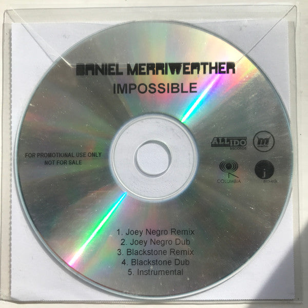 Daniel Merriweather : Impossible (CDr, Single, Promo)