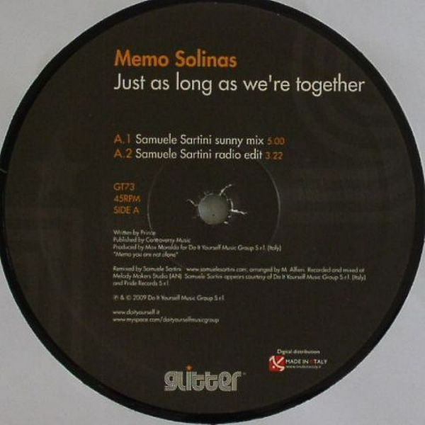 Memo Solinas : Just As Long As We're Together (12")