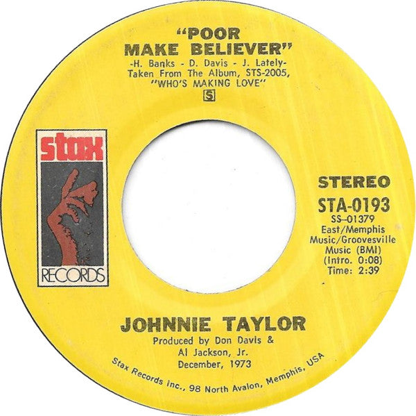 Johnnie Taylor : We're Getting Careless With Our Love (7", Single, San)