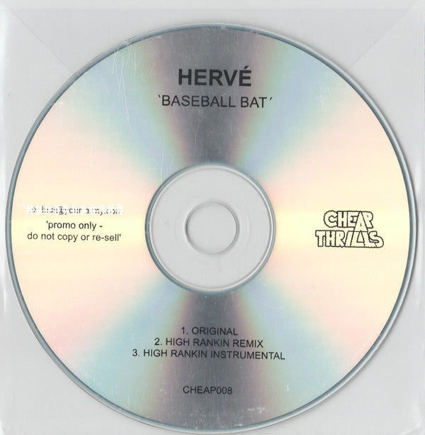Hervé Featuring Marina Gasolina : Baseball Bat (CDr, Promo)