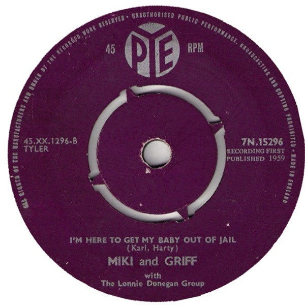 Miki & Griff With Lonnie Donegan's Skiffle Group : Rockin' Alone (In An Old Rocking Chair) (7", Single)