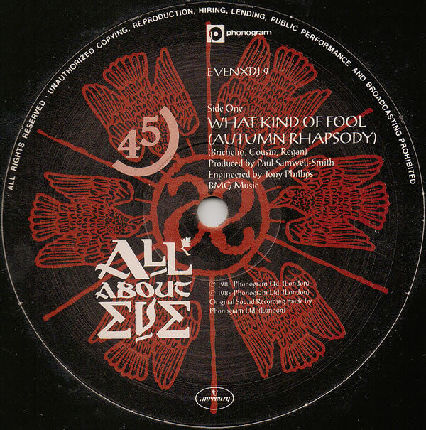 All About Eve : What Kind Of Fool (12", Promo)