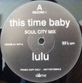 Lulu : This Time Baby / How 'Bout Us (2x12", Single, Promo)