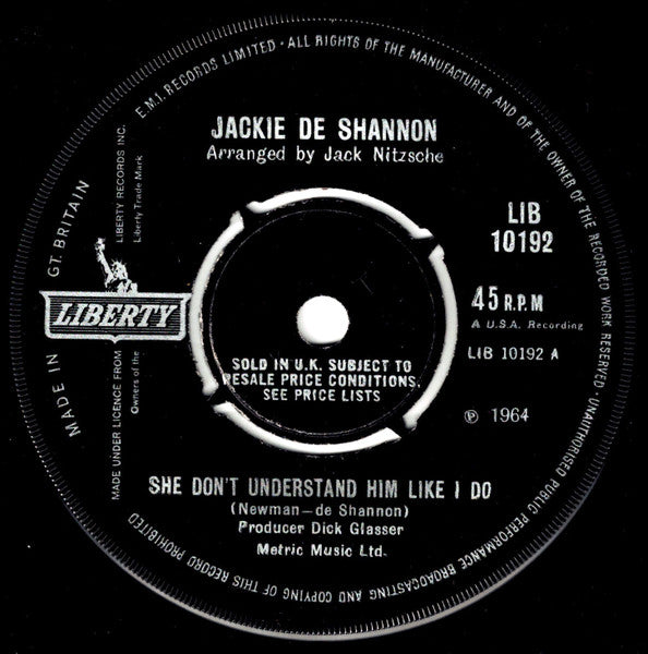 Jackie DeShannon : She Don't Understand Him Like I Do (7", Single)