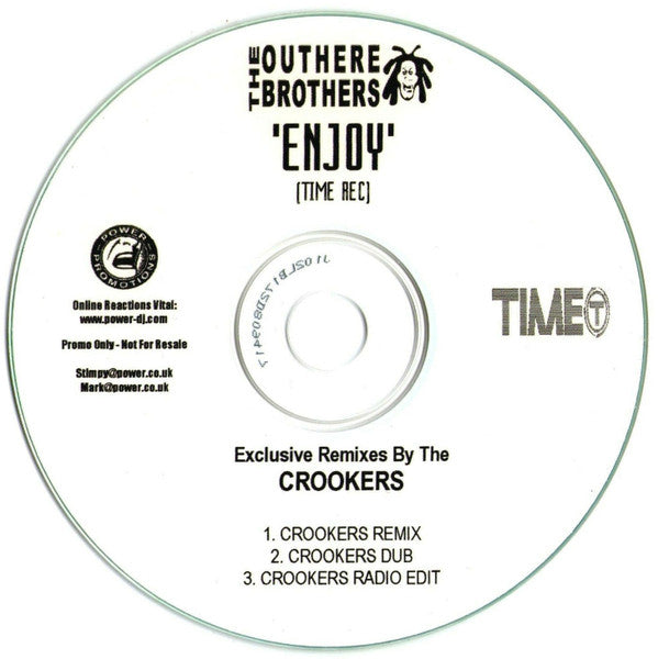 The Outhere Brothers : Enjoy (Exclusive Remixes By The CROOKERS) (CDr, Promo)