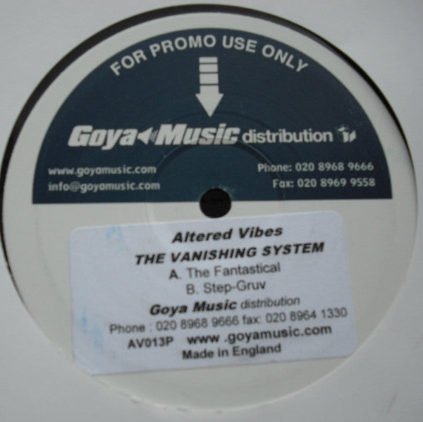 The Vanishing System : The Fantastical (10", Promo)