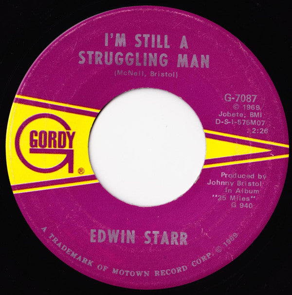 Edwin Starr : I'm Still A Struggling Man (7", Single)