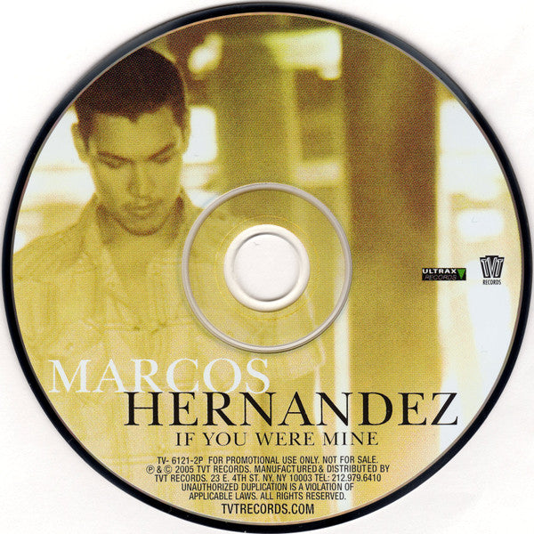 Marcos Hernandez : If You Were Mine (CD, Single, Promo)