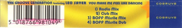 The Groove Generation Featuring Leo Sayer : You Make Me Feel Like Dancing (CD, Single)