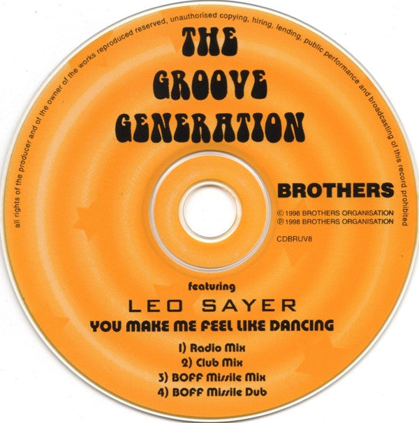 The Groove Generation Featuring Leo Sayer : You Make Me Feel Like Dancing (CD, Single)