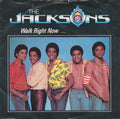 The Jacksons : Walk Right Now (7", Single, Blu)