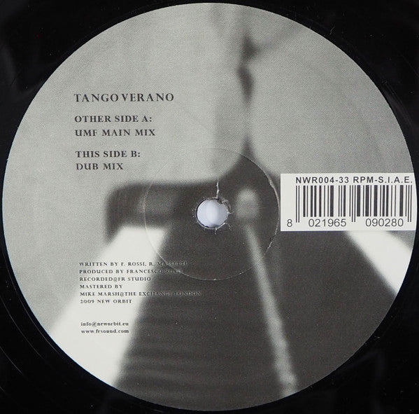 Francesco Rossi : Tango Verano (12")