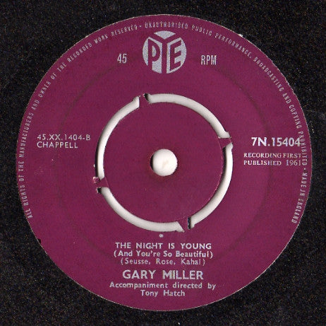 Gary Miller (2) : There Goes That Song Again (7")