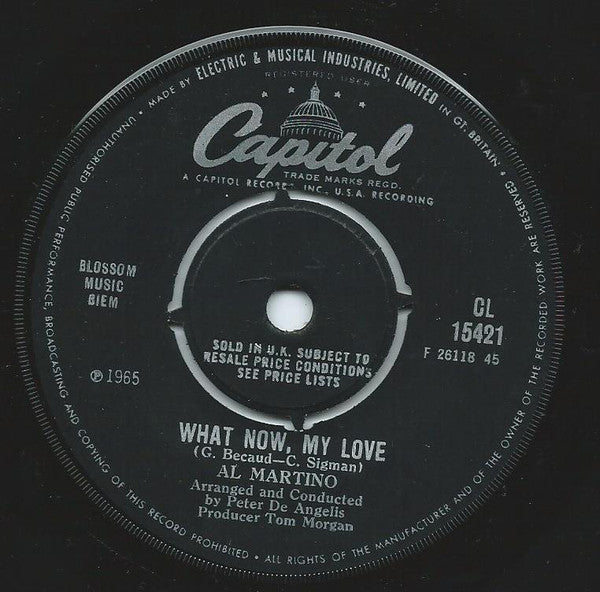 Al Martino : What Now, My Love (7")