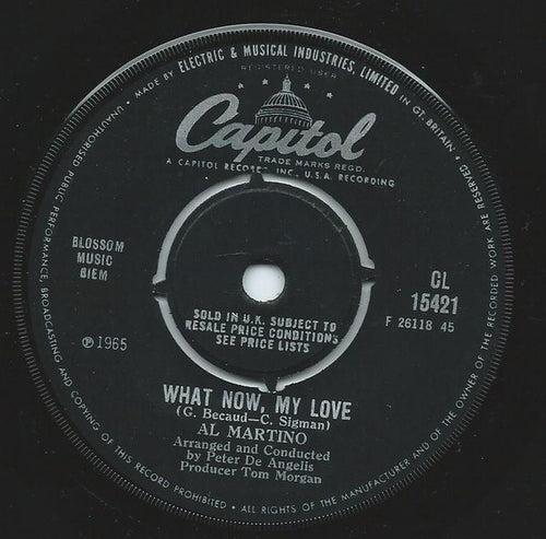 Al Martino : What Now, My Love (7")