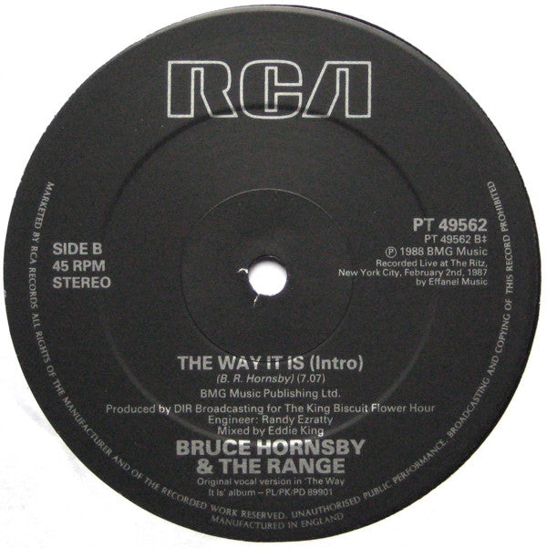 Bruce Hornsby And The Range : The Valley Road (12")