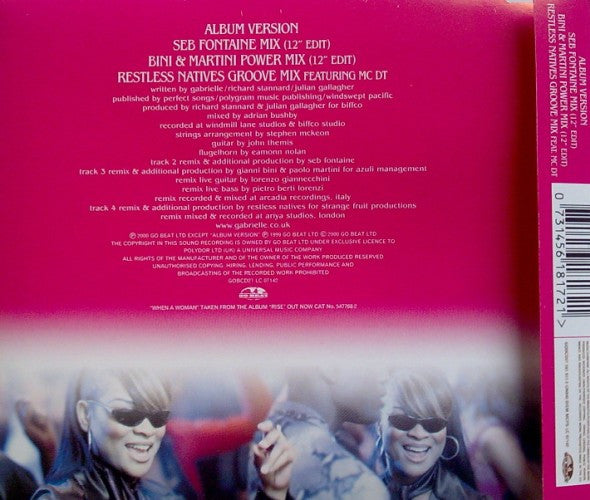 Gabrielle : When A Woman (CD, Single)