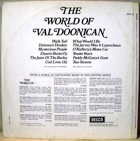Val Doonican : The World Of Val Doonican (LP, Comp)