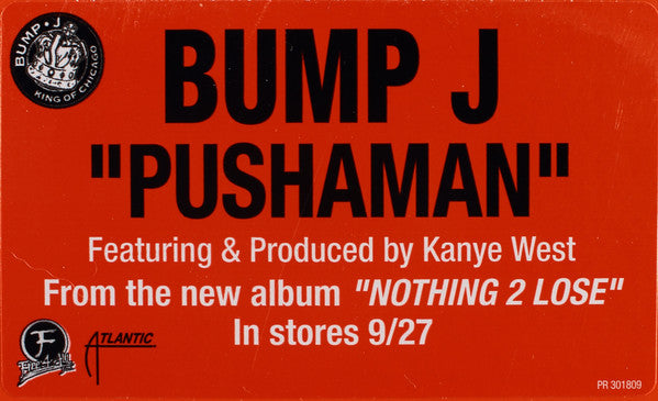 Bump J : Pushaman (12", Single, Promo)