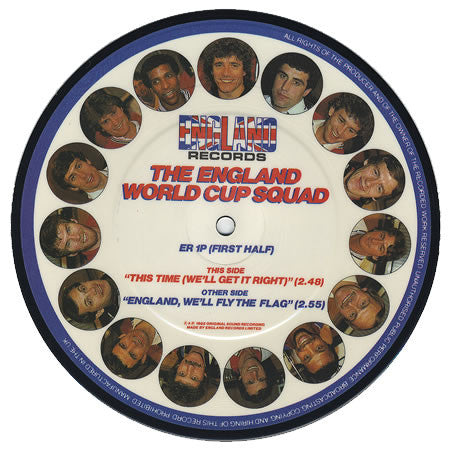 The England World Cup Squad : This Time (We'll Get It Right) (7", Single, Pic)