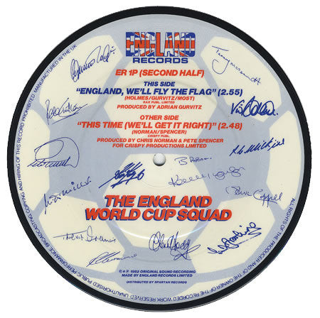 The England World Cup Squad : This Time (We'll Get It Right) (7", Single, Pic)