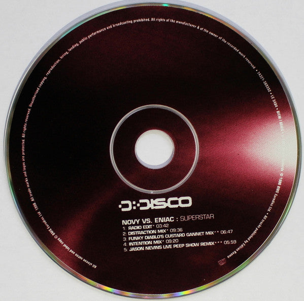 Novy vs. Eniac : Superstar (CD, Single)