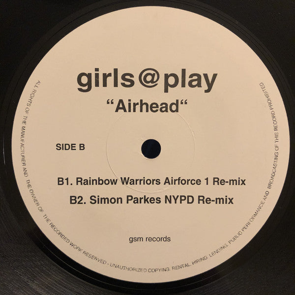 Girls @ Play : Airhead (12")