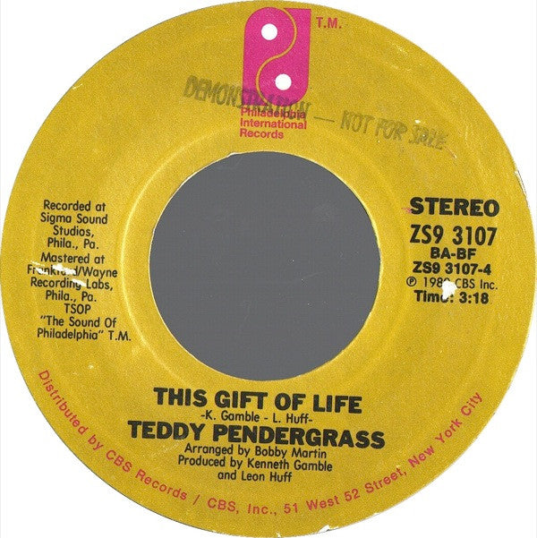 Teddy Pendergrass : Can't We Try / This Gift Of Life (7", Styrene)