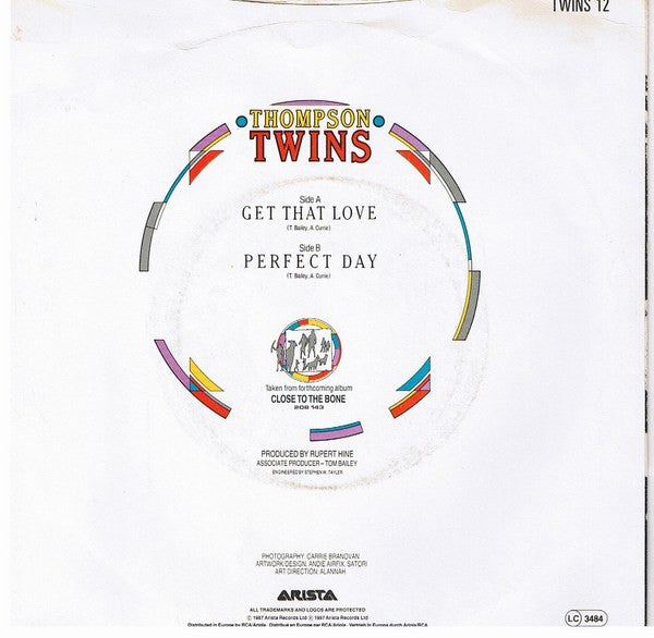 Thompson Twins : Get That Love (7", Single)