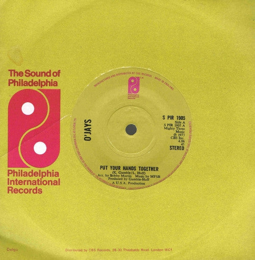 The O'Jays : Put Your Hands Together (7")
