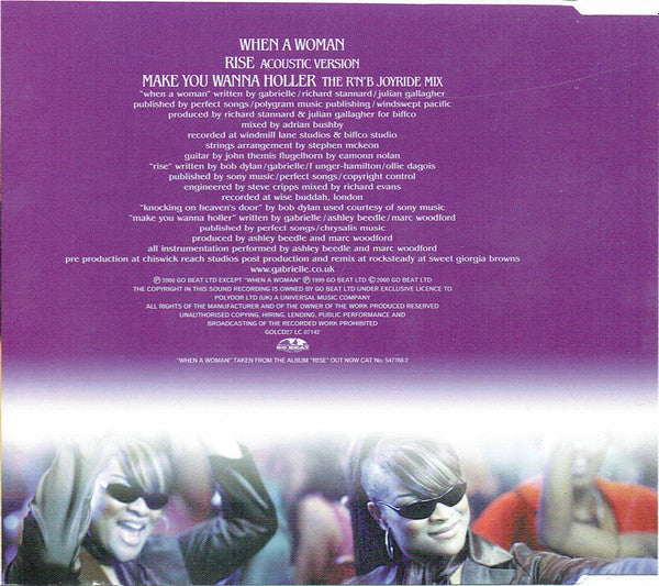 Gabrielle : When A Woman (CD, Single)