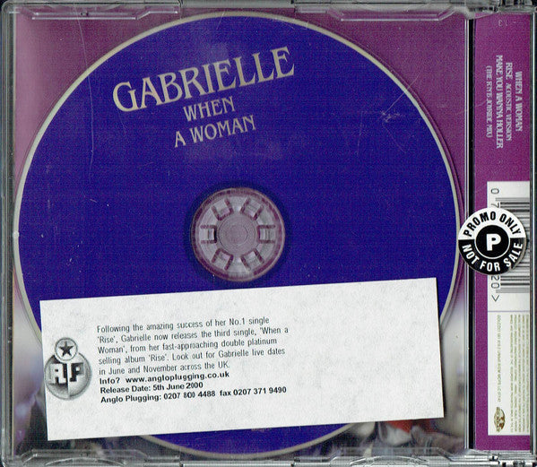 Gabrielle : When A Woman (CD, Single)