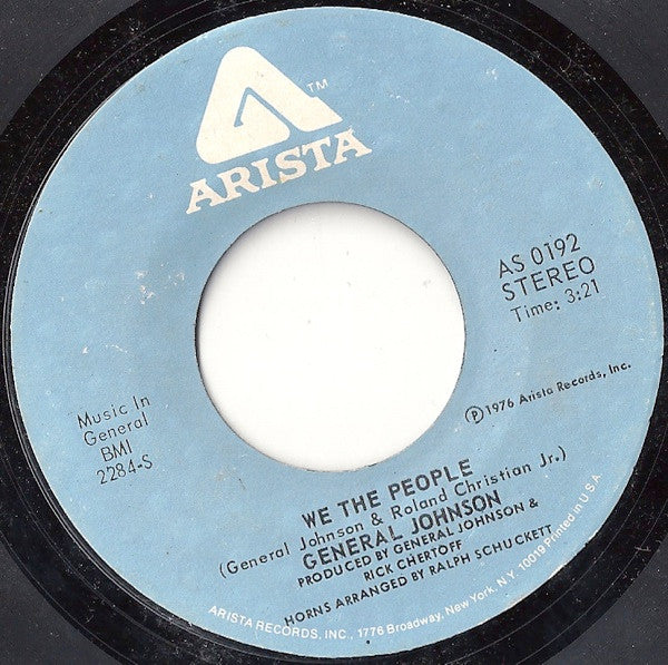 General Johnson : We The People (7", Single)