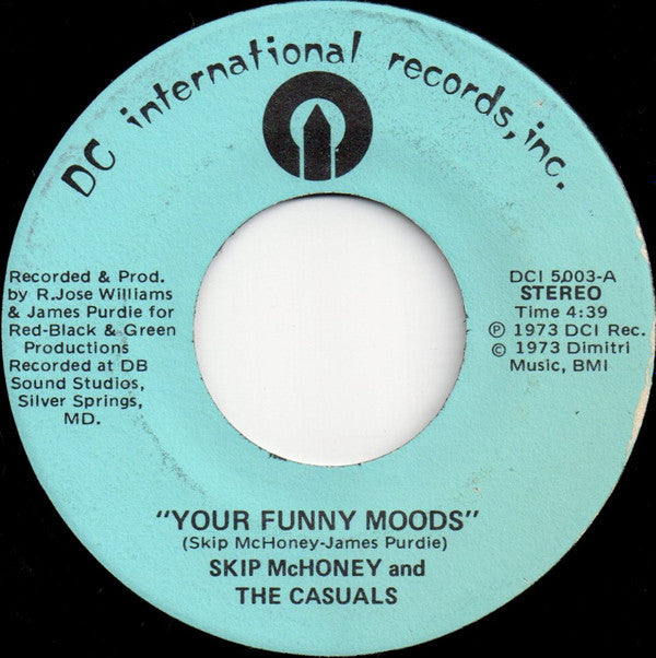 Skip Mahoney & The Casuals : Your Funny Moods (7")
