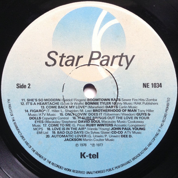 Various : Star Party (LP, Album, Comp)